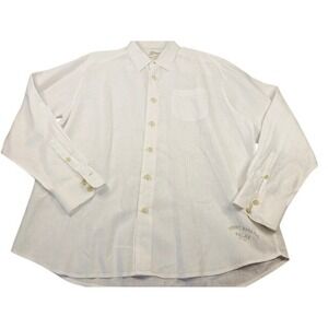 Tommy Bahama Relax Mens White 100% Linen Button Down Shirt XL/TG